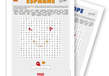 Grilles de mots-mêlés - jeu éducatif Association MIJE
