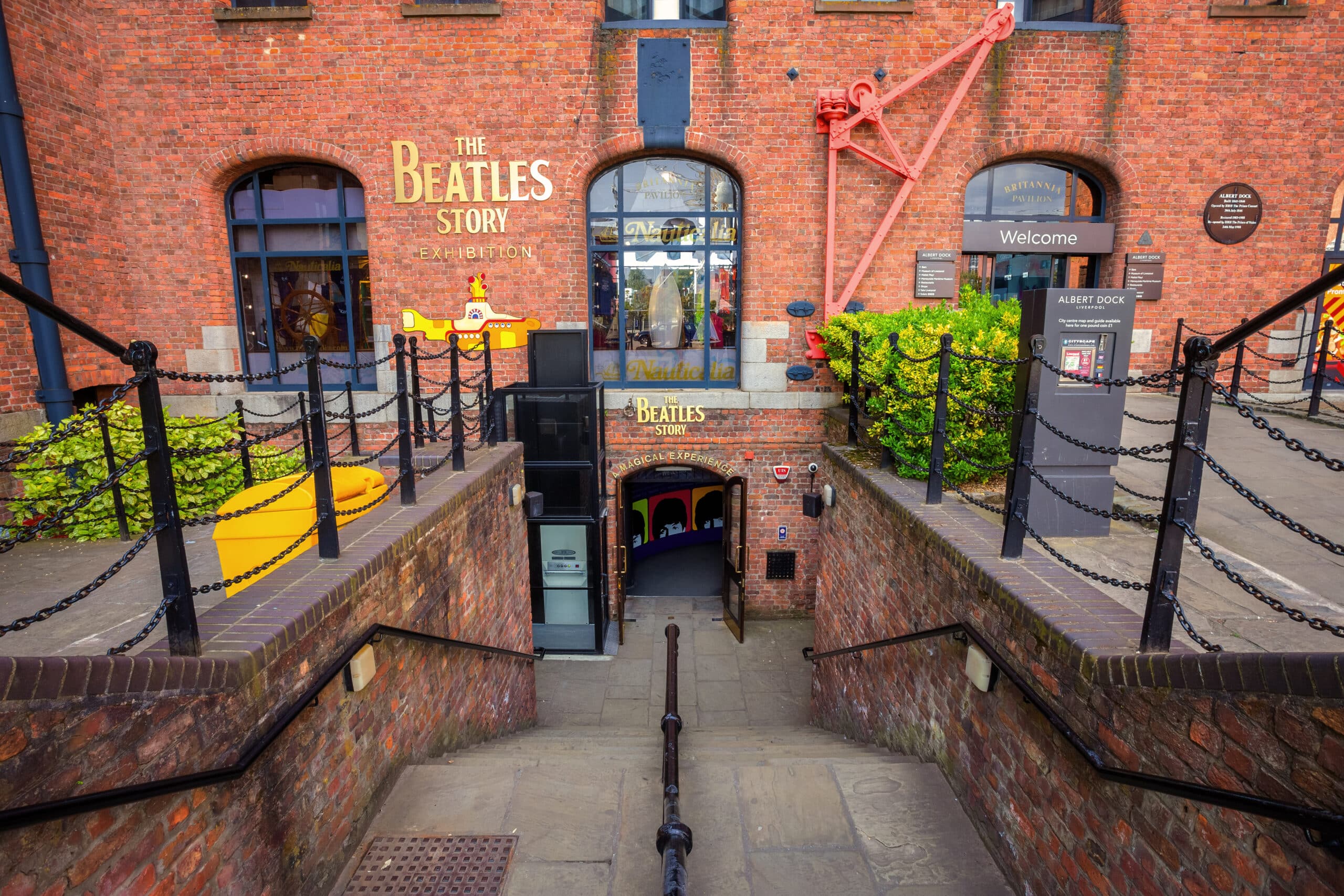 Liverpool, UK - The Beatles Story located on the historical Albert Dock Liverpool, UK - The Beatles Story located on the historical Albert Dock